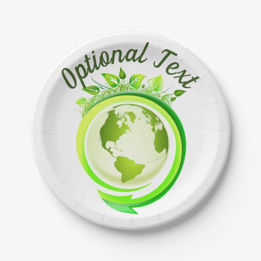 アース・デイ・グリーン・プラネット ペーパープレート (正面)