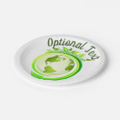 アース・デイ・グリーン・プラネット ペーパープレート (アングル)