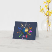 アース・デーのノート カード (黄色い花)