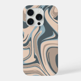 "アース トーン マーブル スワール" iPhone 15 Pro カバー