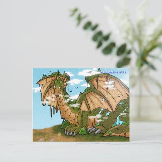 アース・ドラゴン山のはがき ポストカード (スタンド正面)