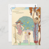 アース・バイ・ジョージ・バービエ ポストカード (正面/裏面)