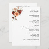 アース&素朴シャンパン花模様詳細 エンクロージャーカード (正面/裏面)