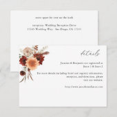 アース&素朴シャンパン花模様詳細 エンクロージャーカード (正面/裏面)