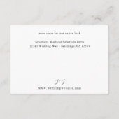 アース&素朴シャンパン花模様詳細 エンクロージャーカード (裏面)