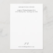 アース&素朴シャンパン花模様詳細 エンクロージャーカード (裏面)