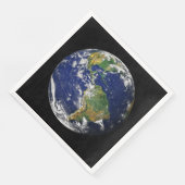 アースfrom宇宙カスタム紙ナプキンス (コーナー)