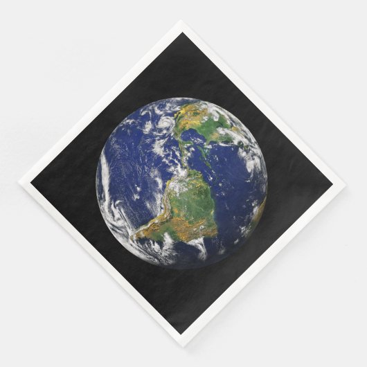 アースfrom宇宙カスタム紙ナプキンス (コーナー)