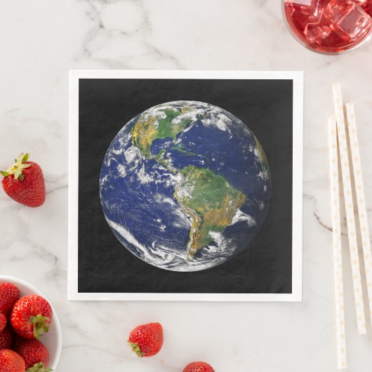 アースfrom宇宙カスタム紙ナプキンス (インサイチュ)