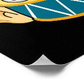 アーズドおもしろいラムドラマー鼓膜プンダーク ポスター (角)