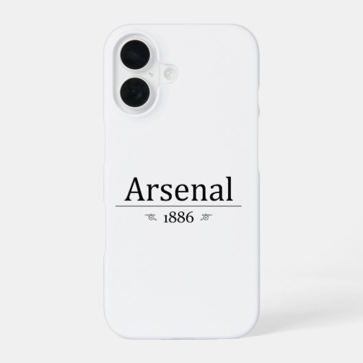 アーセナル1886 iPhone 16ケース (裏面)