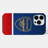 アーセナル ブルー＆レッドケース iPhoneケース (裏面横)