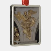 アーチからのへのルイ14世スタイルの天使、 メタルオーナメント (右)