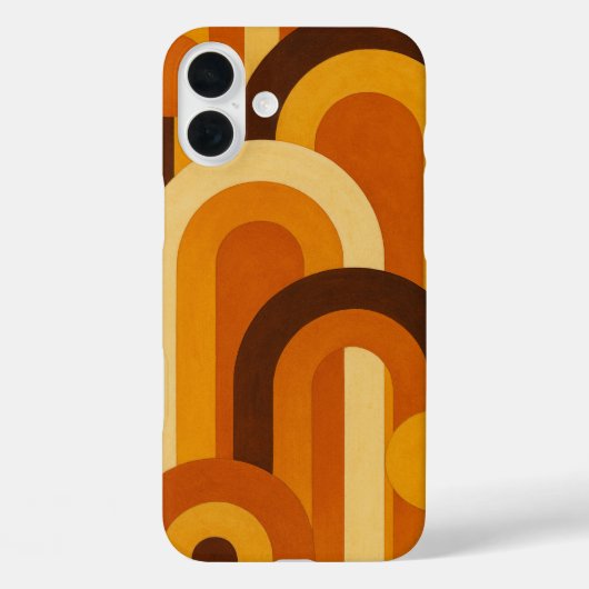 アーチとサンスポット レトロMCM幾何学デザイン Case-Mate iPhoneケース (裏面)