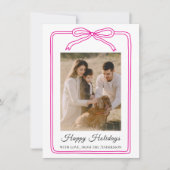 アーチのホリデー写真 シーズンカード (正面)