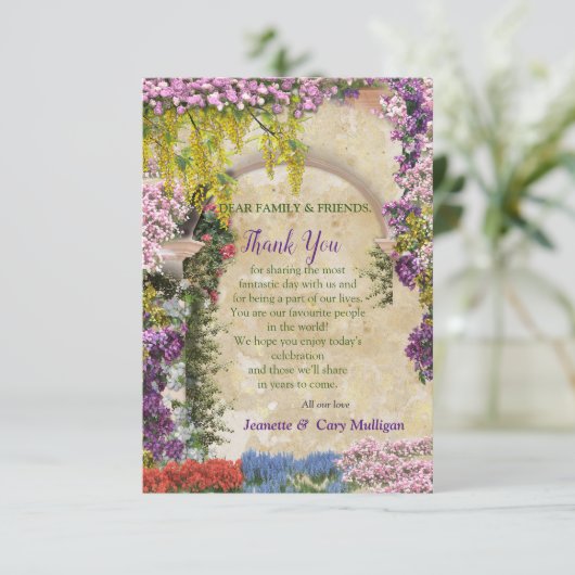 アーチの上に花を引きずること 出欠カード (スタンド正面)