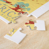 アーチの国立公園のコロラド州coのヴィンテージ旅行 ジグソーパズル (側面)