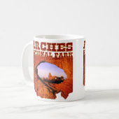 アーチの国立公園のマグ コーヒーマグカップ (正面左)