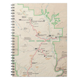 アーチの地図のノート ノートブック