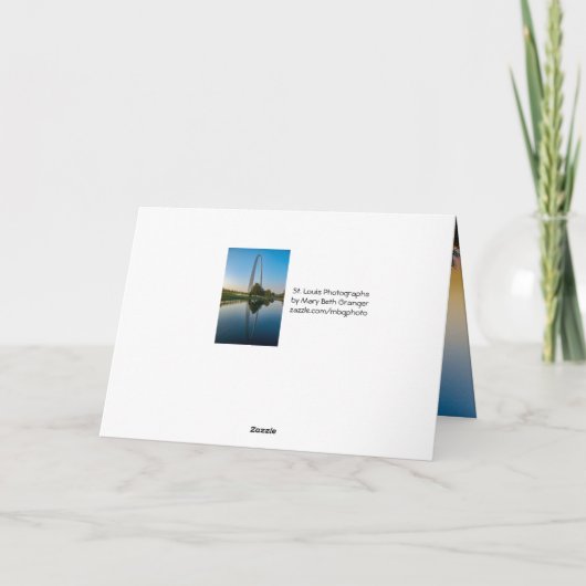 アーチの日の出 カード (裏面)