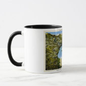 アーチの石のMackinacの島、ミシガン州 マグカップ (左)