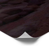 アーチの窓の歩道での日の出 ポスター (角)