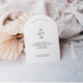 アーチの節約日付招待状（写真付き） 招待状