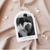 アーチの節約日付招待状（写真付き） 招待状