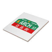 アーチの通り、フィラデルヒィアのPAの道路標識 タイル (側面)