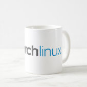 アーチのLinuxのマグ コーヒーマグカップ (正面右)