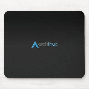 アーチのLinuxの黒 マウスパッド