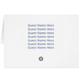 アーチアマルフィ青タイルテーブル番号横型カード (裏面横)