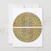 アーチアールヌーボービネヤードピーコックレスポンスカード 出欠カード (裏面)