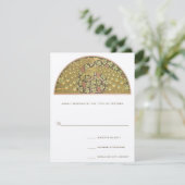 アーチアールヌーボービネヤードピーコックレスポンスカード 出欠カード (スタンド正面)