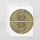 アーチアールヌーボービネヤードピーコックレスポンスカード 出欠カード (裏面)