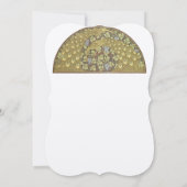 アーチアールヌーボーピーコックバード結婚式招待状 招待状 (裏面)