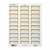 アーチアールヌーボーヴィネヤードピーコック住所 シール (フルシート)