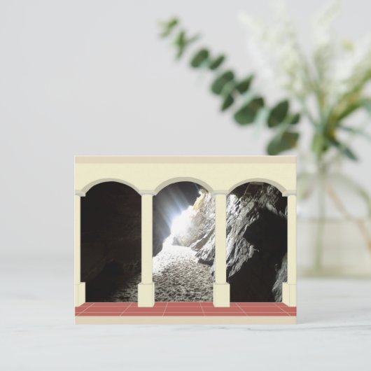 アーチウェイを通る光のシャフト ポストカード (スタンド正面)