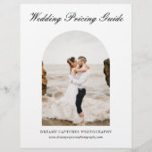 アーチウェディングフォトプライスシート チラシ (正面)