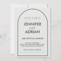 アーチウェディング招待状