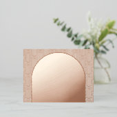 アーチウェディングRSVPカード 箔招待状ポストカード (立ち正面)