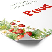 アーチウォーターカラーベリースイートワイルドストロベリーフード ポスター (角)