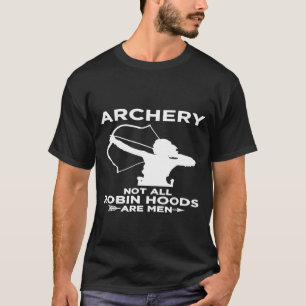 アーチェリーおもしろいウィメンボウ狩り Tシャツ