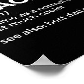 アーチェリーおもしろいコーチ定義最高のパパ ポスター (角)