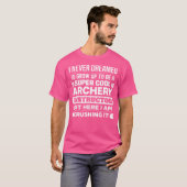 アーチェリーおもしろいコーチ用アーチェリーインストラクター Tシャツ (正面フル)