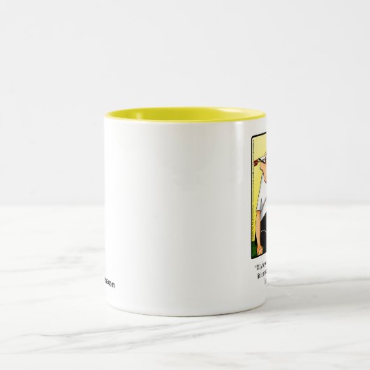 アーチェリーおもしろいユーモアのマグギフト ツートーンマグカップ (中央)