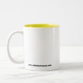 アーチェリーおもしろいユーモアのマグギフト ツートーンマグカップ (左)