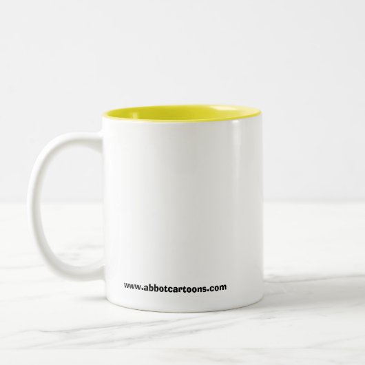 アーチェリーおもしろいユーモアのマグギフト ツートーンマグカップ (左)