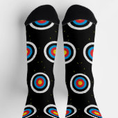 アーチェリーお尻のターゲットと矢印 ソックス (上部)