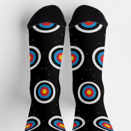 アーチェリーお尻のターゲットと矢印 ソックス